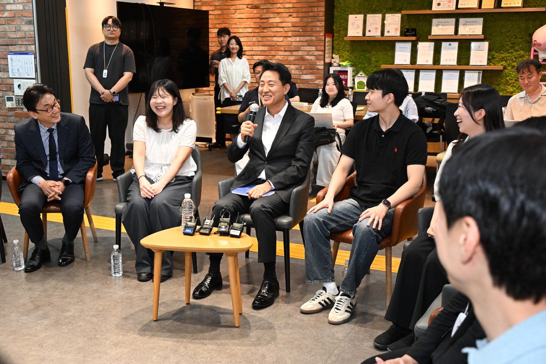 오세훈 서울시장, 6월 18일 서울영커리언스 인턴십 현장소통 간담회 참석
